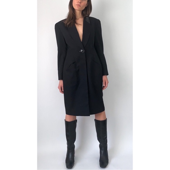 VINTAGE 80s BLAZER DRESS - Picture 3 of 4